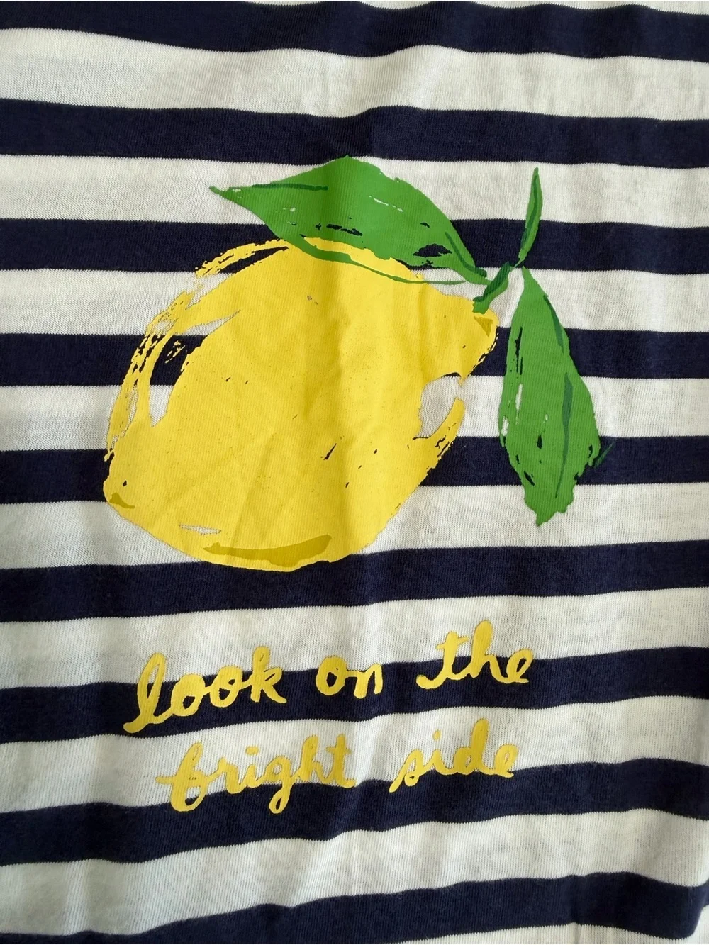 Kate Spade Striped Lemon Tank Dress Size L Look On The Bright Side Navy White